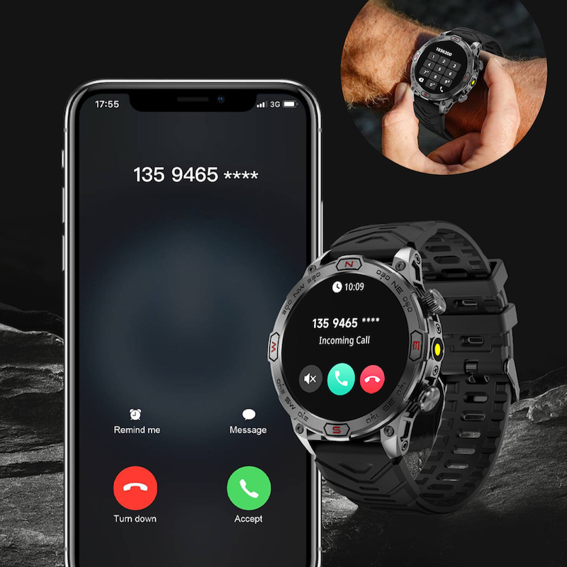 Montre connectée PinnacleX Pro — suivi complet de la santé et GPS