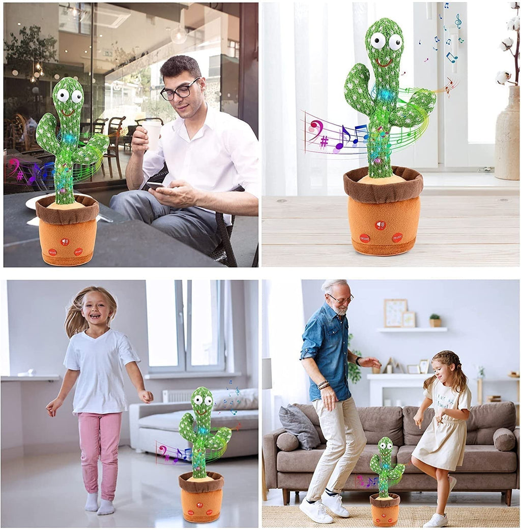 Happy Cactus παιχνίδι που χορεύει και ενεργοποιείται με ήχο — τραγουδά και κινείται