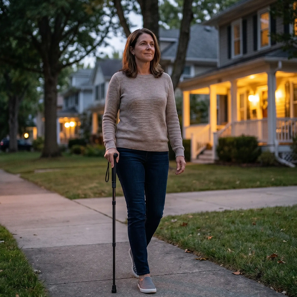 Self-Defense Walking Cane – Automatic Stability Anti-Slip & Tactical | Filindra