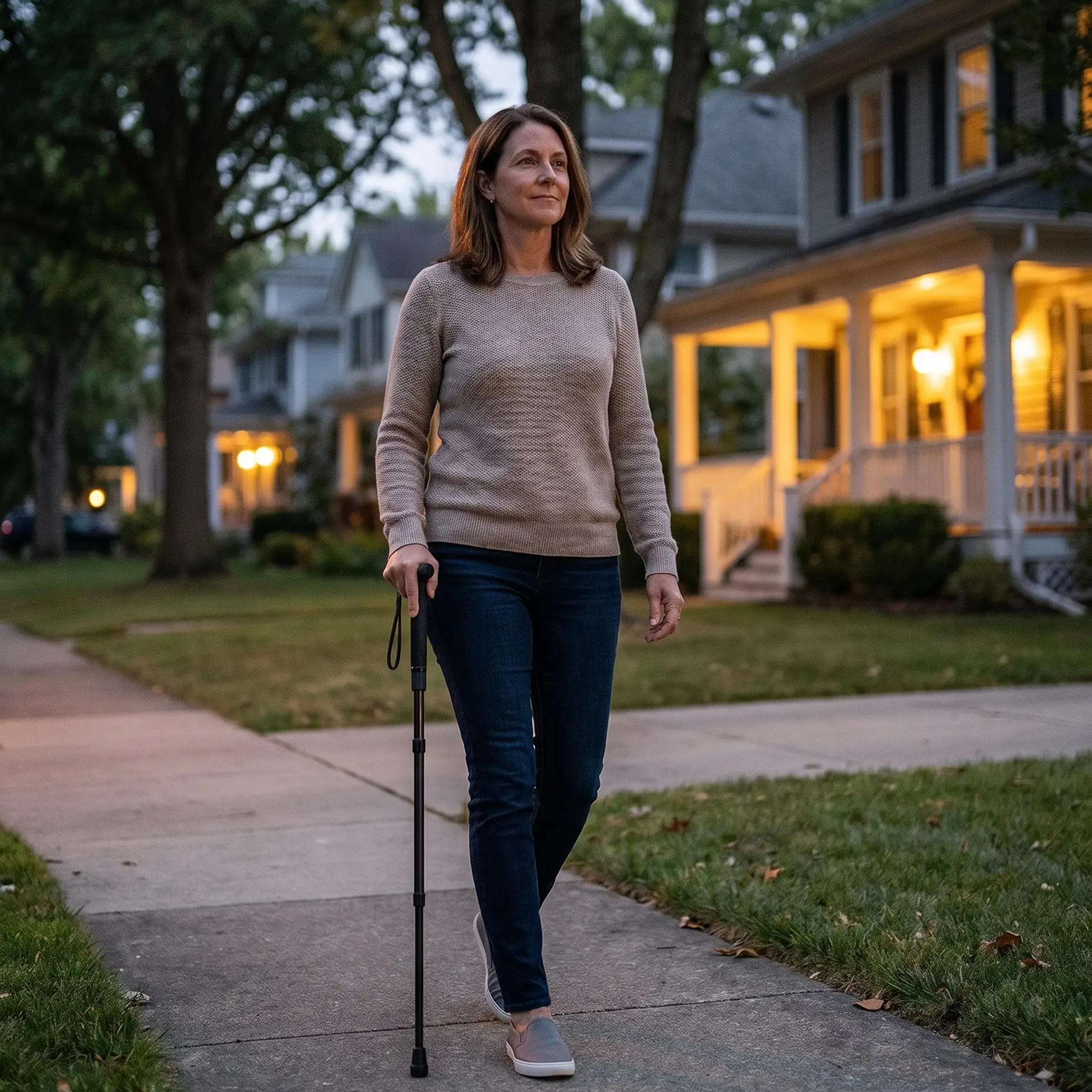 Self-Defense Walking Cane – Automatic Stability Anti-Slip & Tactical | Filindra