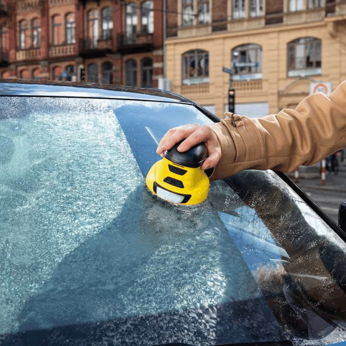 Automaattinen sähkölämmitteinen tuulilasin jäänraappa autoihin