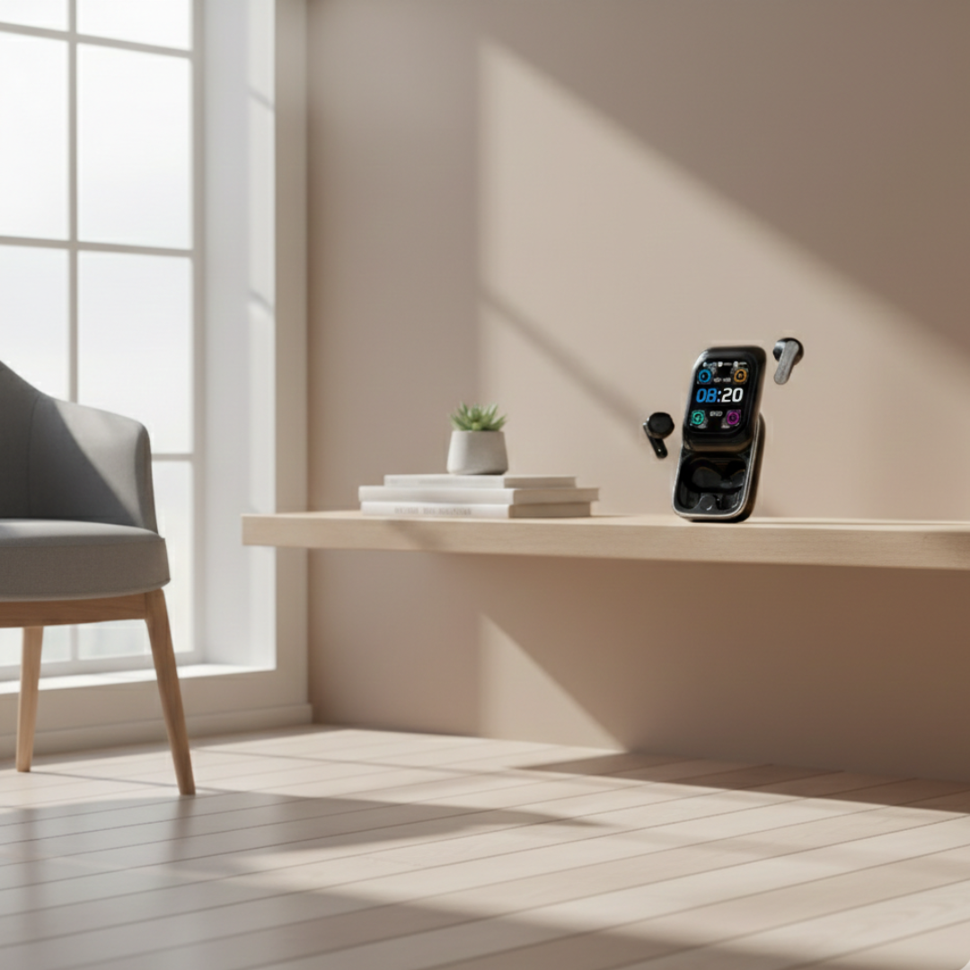 سماعات أذن لاسلكية بتقنية Bluetooth من HTC NE48 — تشغيل غامر وجودة مكالمات واضحة