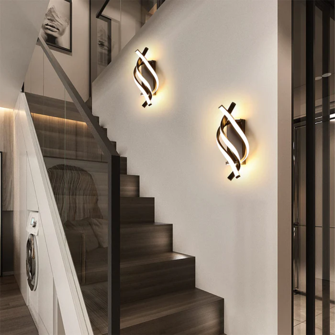 LumaAero Contemporary Aluminum Wall Light For Living Rooms