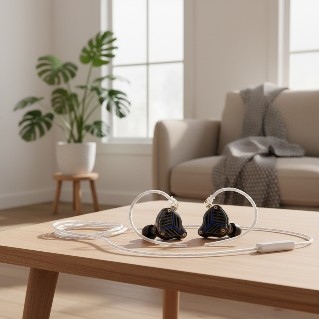 Langalliset HiFi-kuulokkeet – tasomagneettiset elementit, taajuusalue 20Hz–20kHz