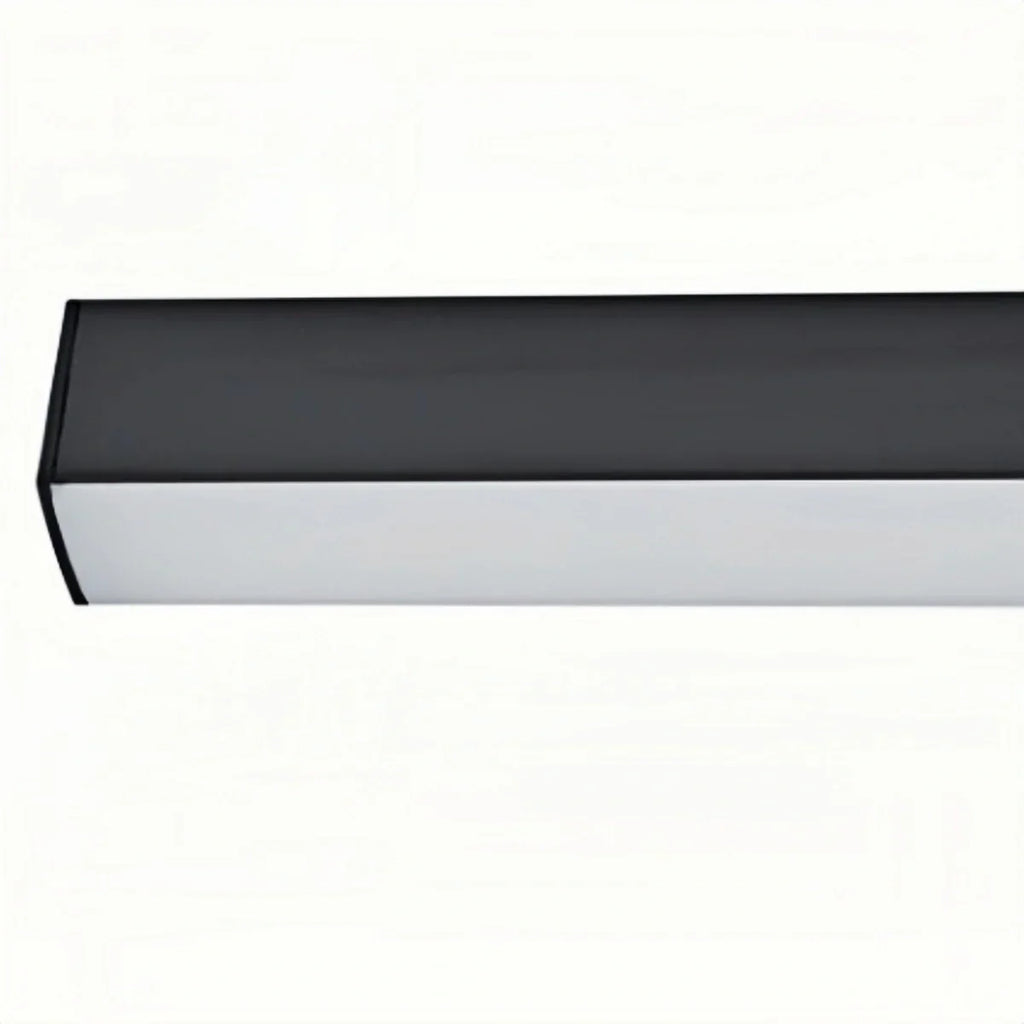 Minimalist Linear LED Ceiling Light – Black for Living Room - Flindria