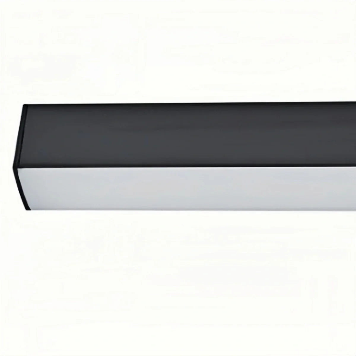 Minimalist Linear LED Ceiling Light – Black for Living Room - Flindria