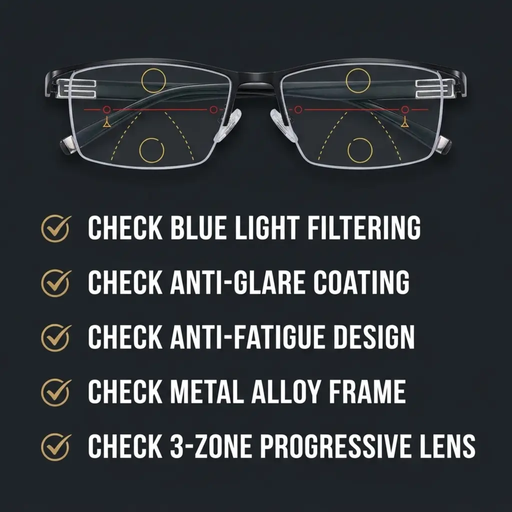 Progressive Glasses – German-Tech Clear Vision & Anti-Fatigue Lenses | Filindra