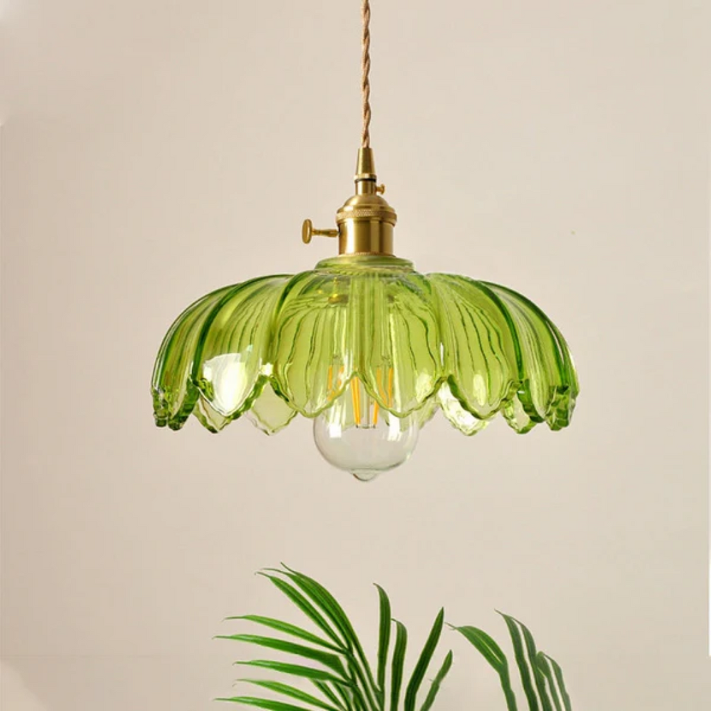 Elara Bloom Glass Pendant Light For Indoor Living Areas