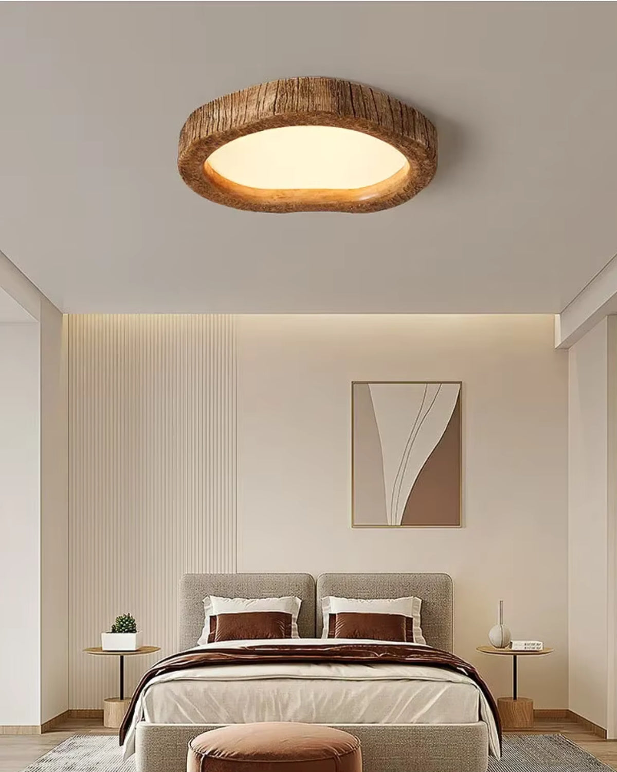 NovaOak Ceiling Light With Subtle Warm Glow For Modern Homes