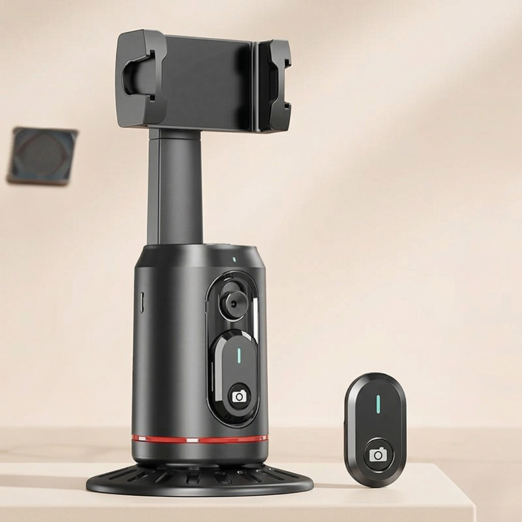 Chytrý sledovací gimbal stabilizátor — motorizovaný držák proti otřesům, inteligentní sledování obličeje