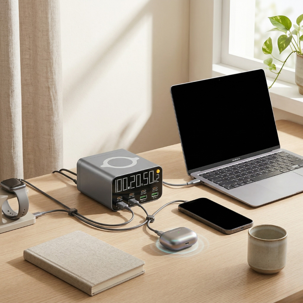 Multi-Port USB Charging Station — Power Delivery & Quick Charge 3.0