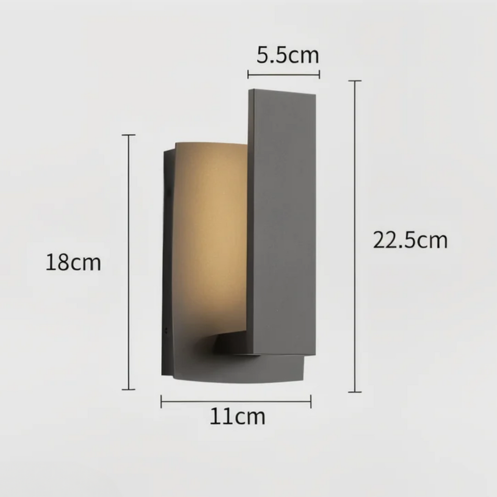 AstraLume Minimalist Exterior Wall Light With LED Glow That Feels Warm