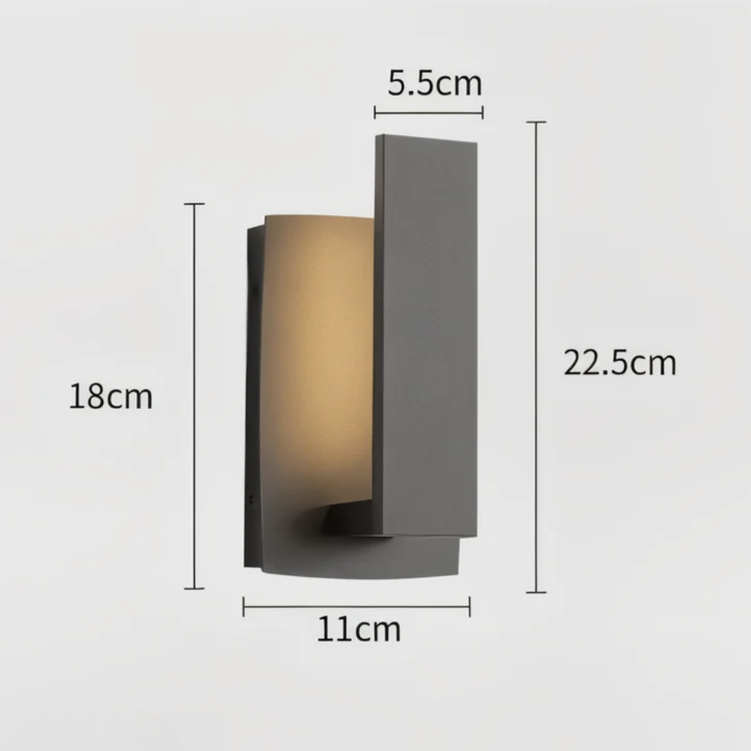 AstraLume Minimalist Exterior Wall Light With LED Glow That Feels Warm