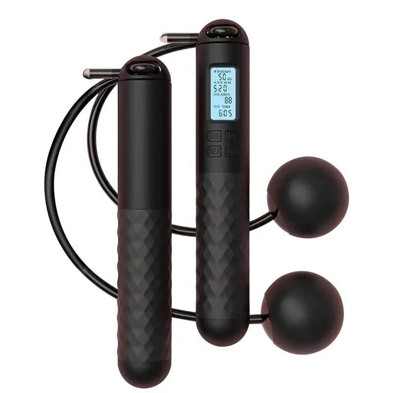 AeroFlex Cordless Weighted Jump Rope — Digital Counter