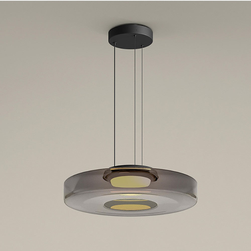 Bauhaus-Style Glass Pendant Light — Classic Moon Design