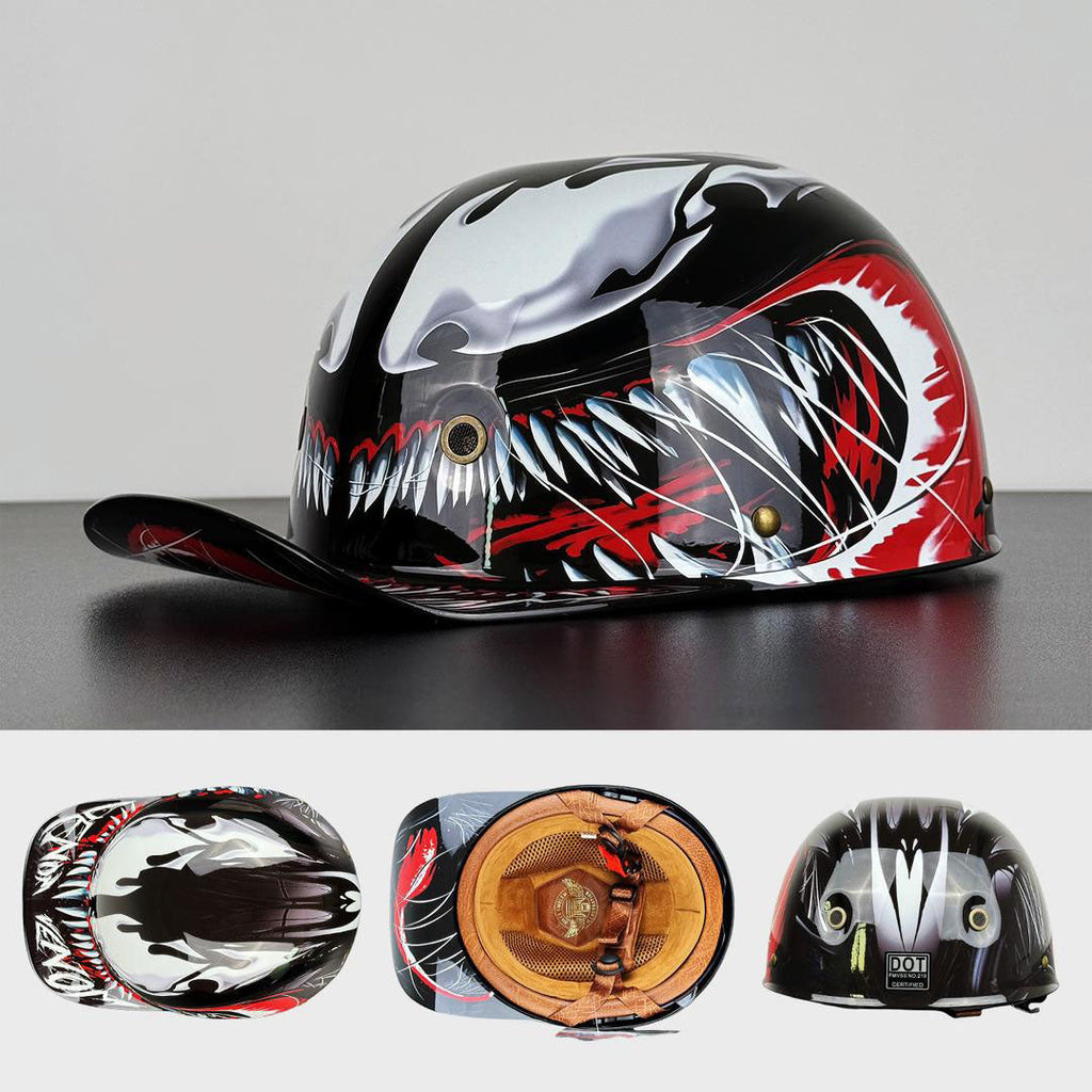 DOT & ECE Certified Moto Baseball Cap Style Helmet
