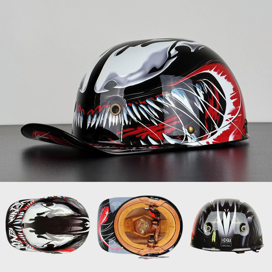 DOT & ECE Certified Moto Baseball Cap Style Helmet
