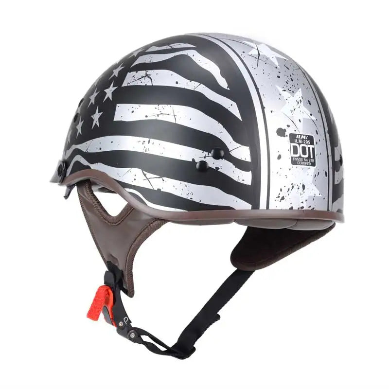 Chopper-Sonnenbrillenhelm — DOT-zugelassenes, hochklappbares UV-Visier