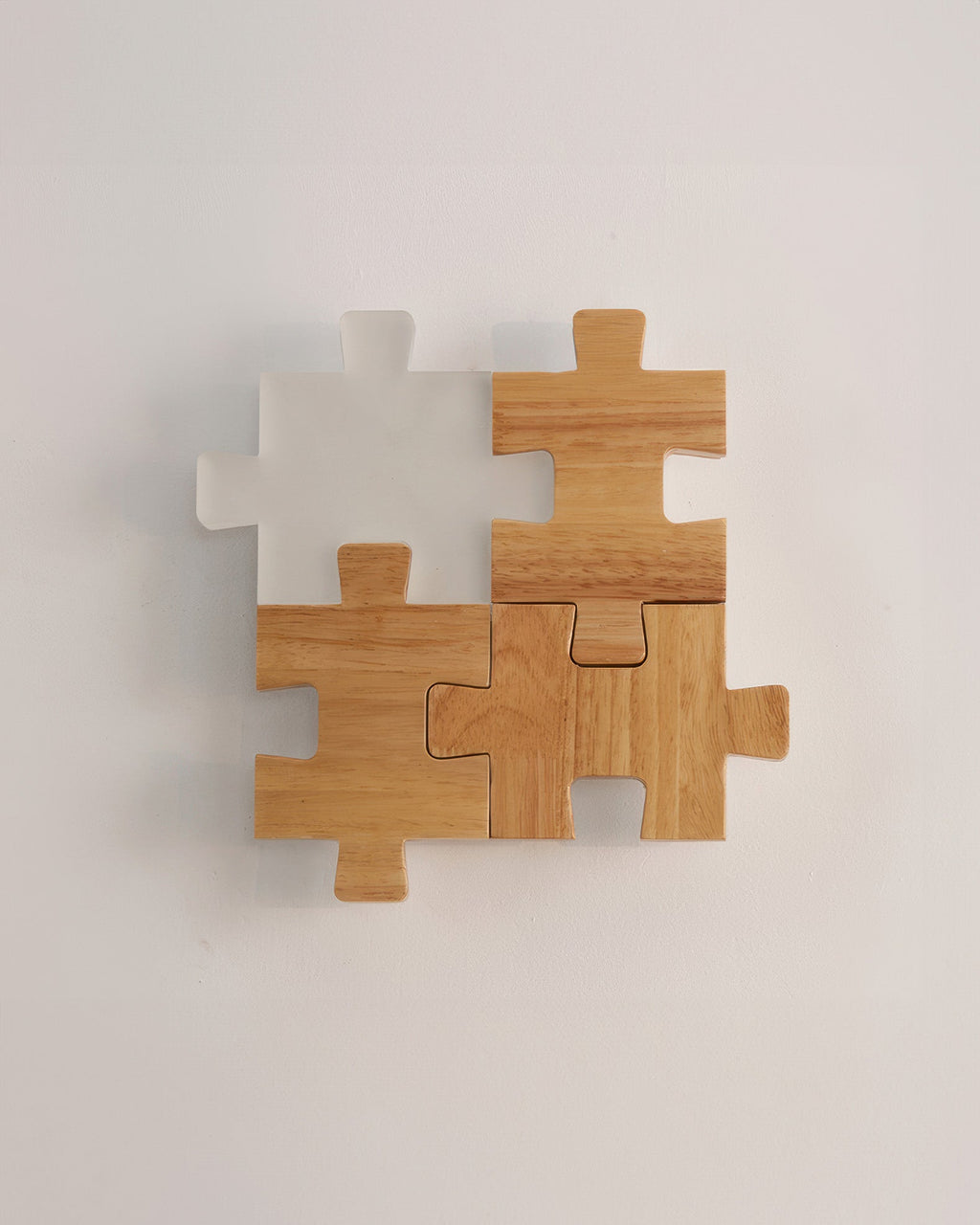 SylvaOak LED Wood Puzzle Sconce Nordic Minimalist Wall Decor