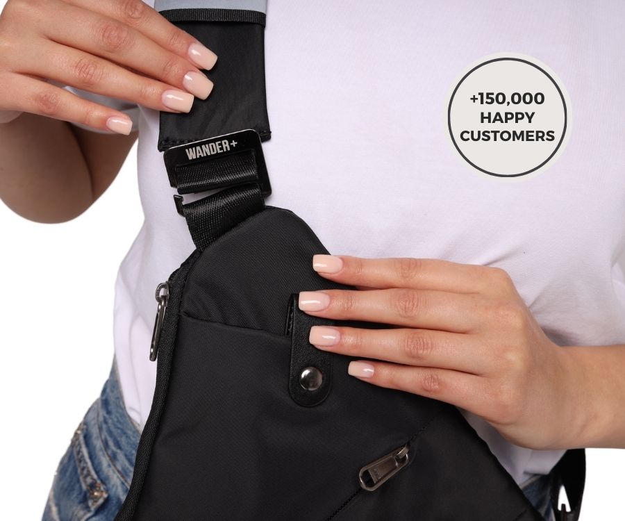 Anti-Theft Travel Bag — Concealed Zipper Design & Secure Front Pockets