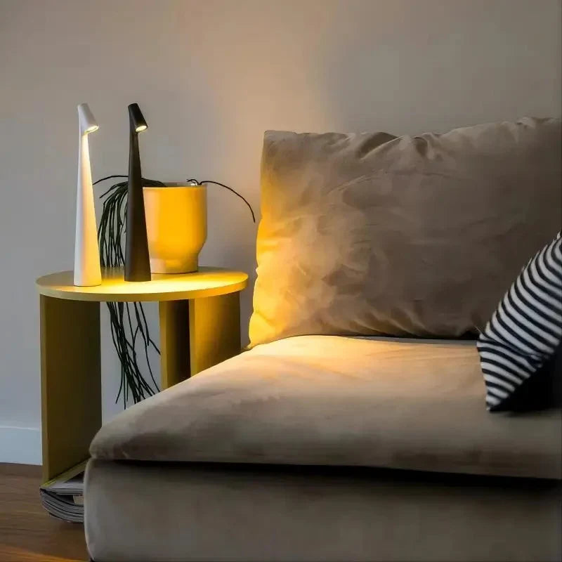 LumaNord Cordless LED Table Lamp — Touch-Controlled Brightness, Soft Ambient Light
