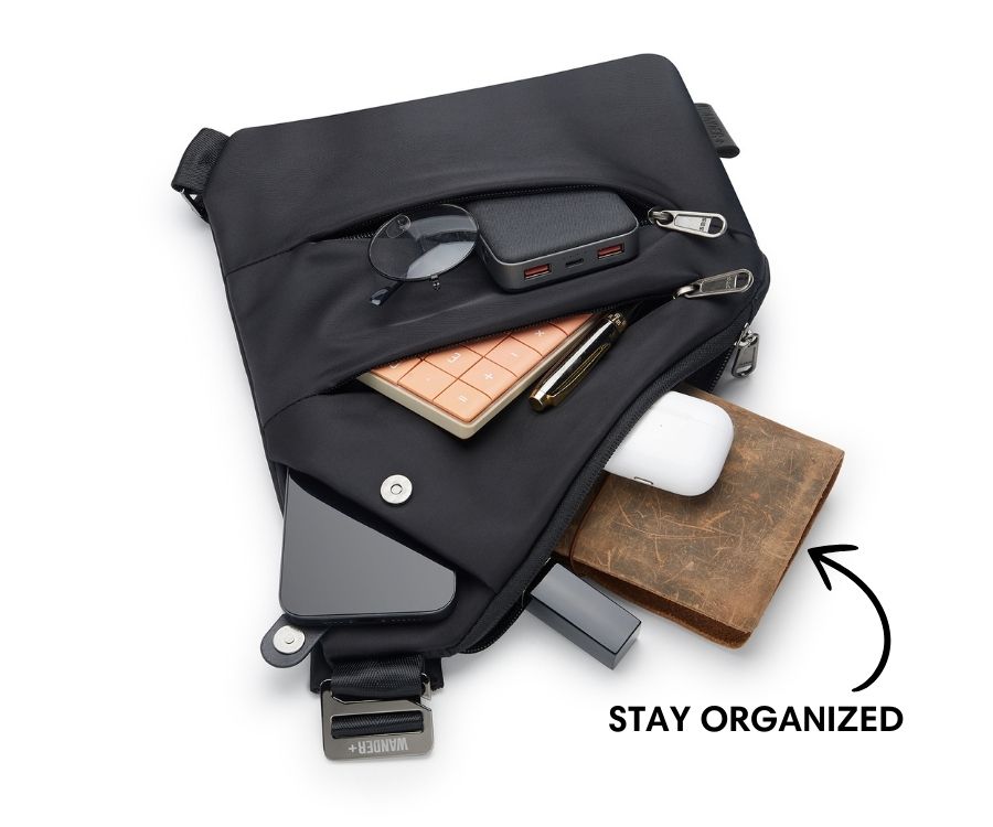 Anti-Theft Travel Bag — Concealed Zipper Design & Secure Front Pockets
