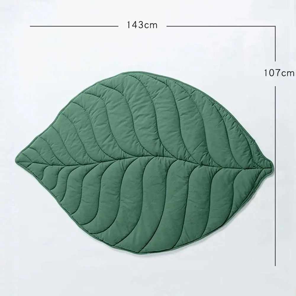 Alfombrilla refrescante con forma de hoja para perros — Diseño transpirable y lavable