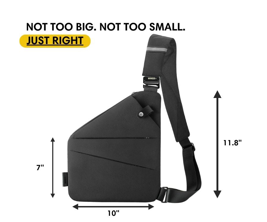 Anti-Theft Travel Bag — Concealed Zipper Design & Secure Front Pockets