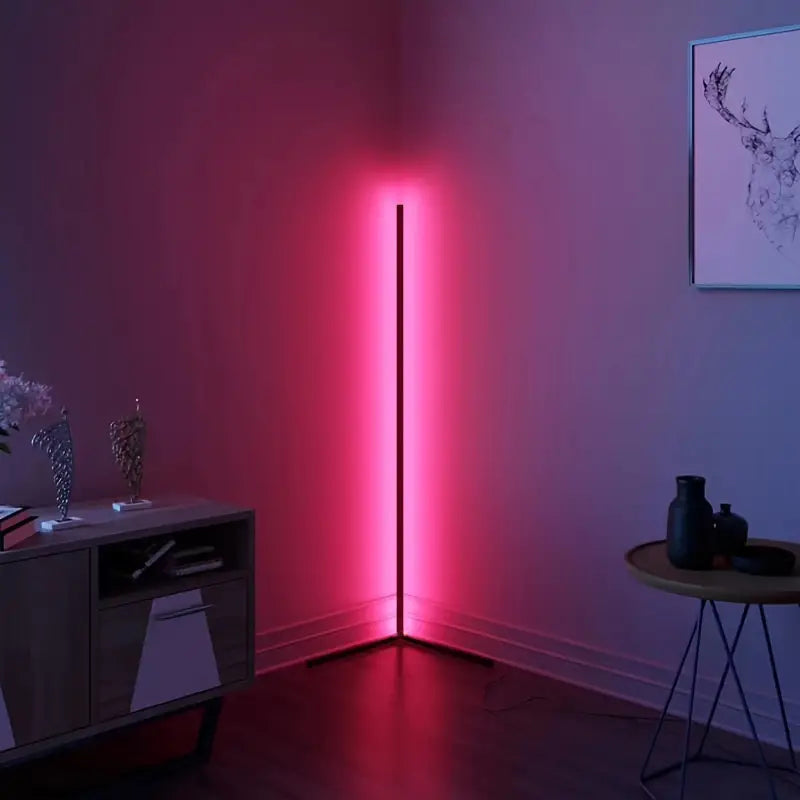 مصباح أرضي RGB من رينو — إضاءة محيطية ملونة قائمة