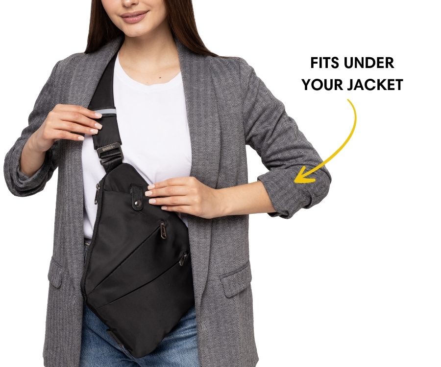 Anti-Theft Travel Bag — Concealed Zipper Design & Secure Front Pockets