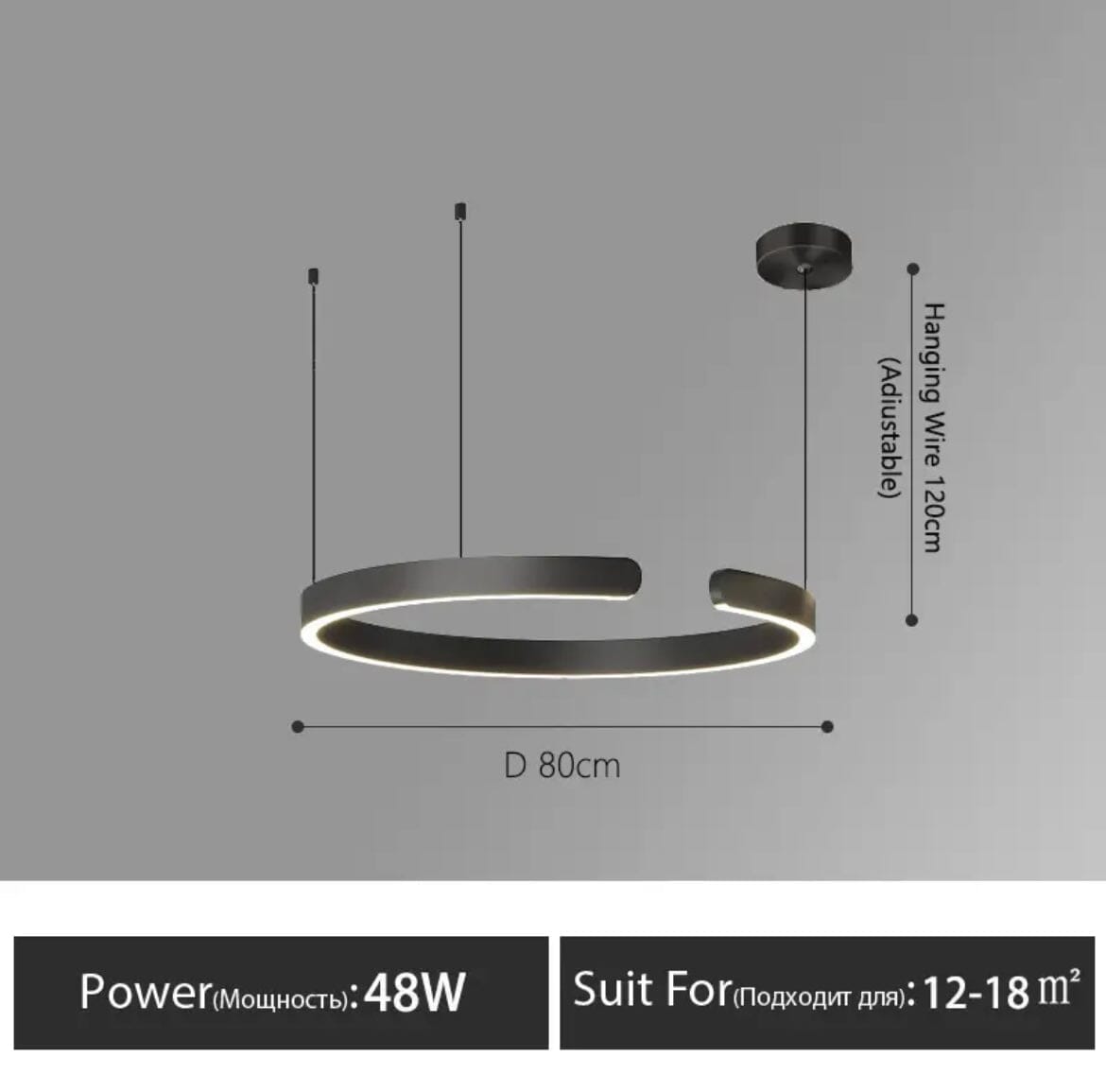 Liora Nordic Ring Chandelier With Elegant Modern Lighting