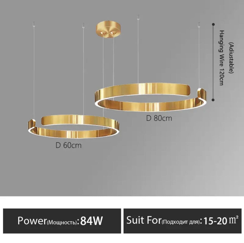 Liora Nordic Ring Chandelier With Elegant Modern Lighting