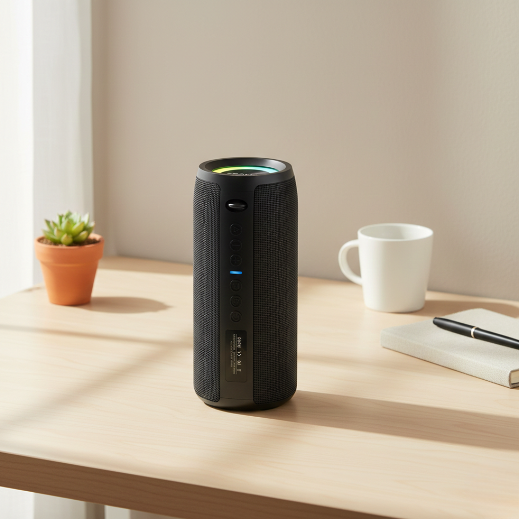 Altavoz Bluetooth portátil mini — Potencia nítida de 40W, graves estéreo 3D profundos