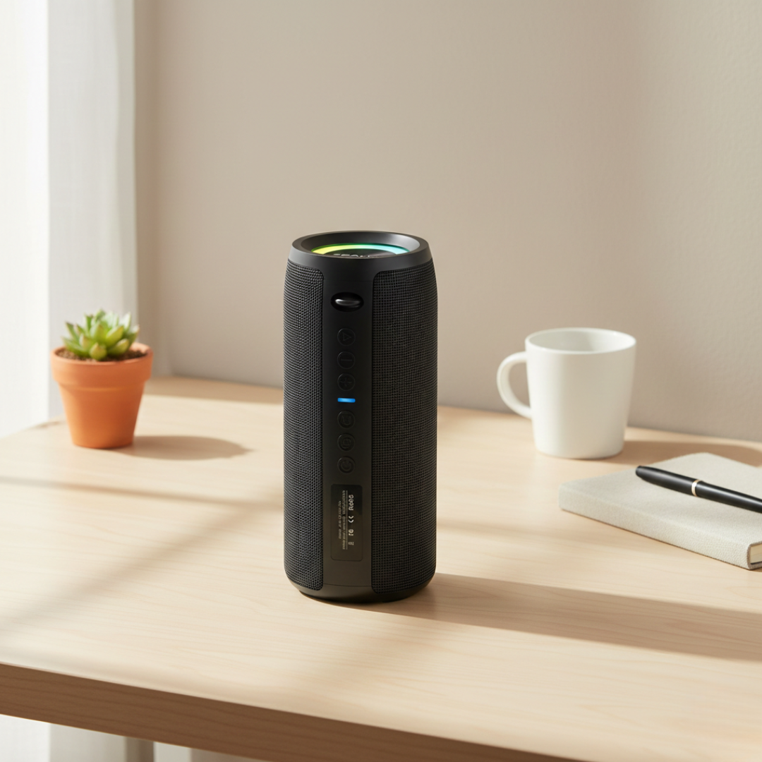 Altavoz Bluetooth portátil mini — Potencia nítida de 40W, graves estéreo 3D profundos