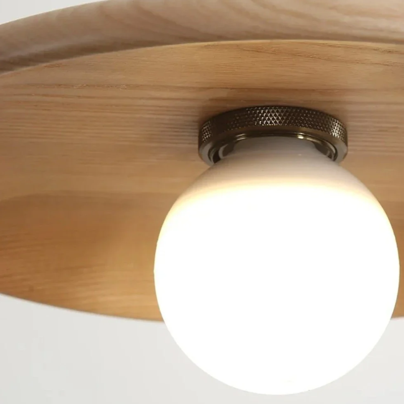 Oaklume LED Pendant Light In Solid Oak For Dining Rooms
