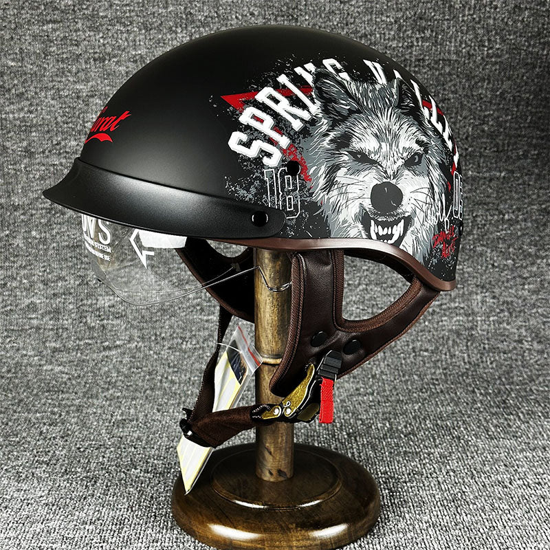 Streetwise-Chopper-Halbhelm - Mikro-Metallratschen-Schnellverschluss