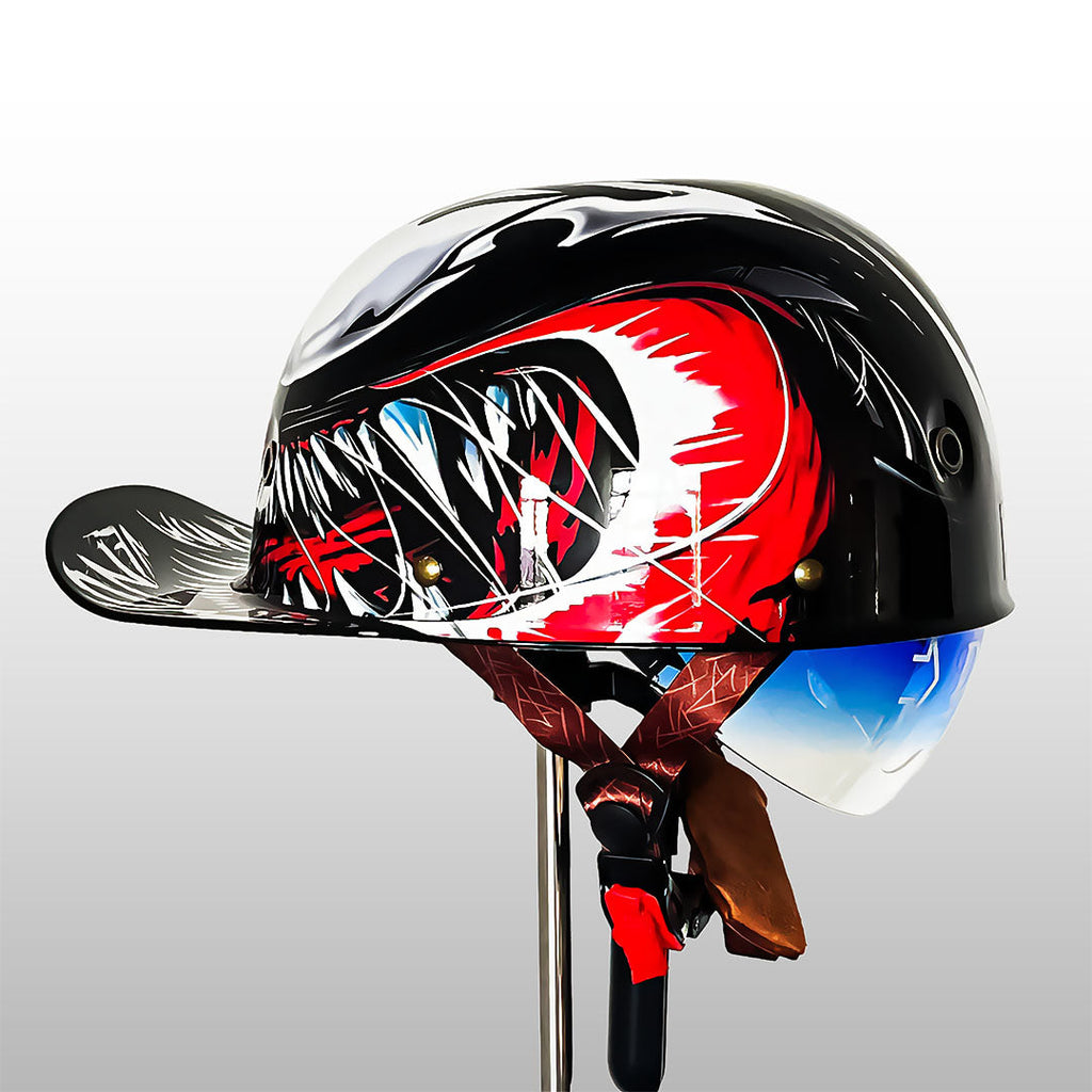 DOT & ECE Certified Moto Baseball Cap Style Helmet