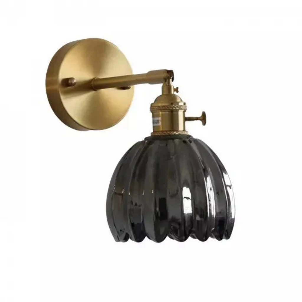 Lumira Glass Tulip Wall Light For Bedroom Ambience Soft Glow