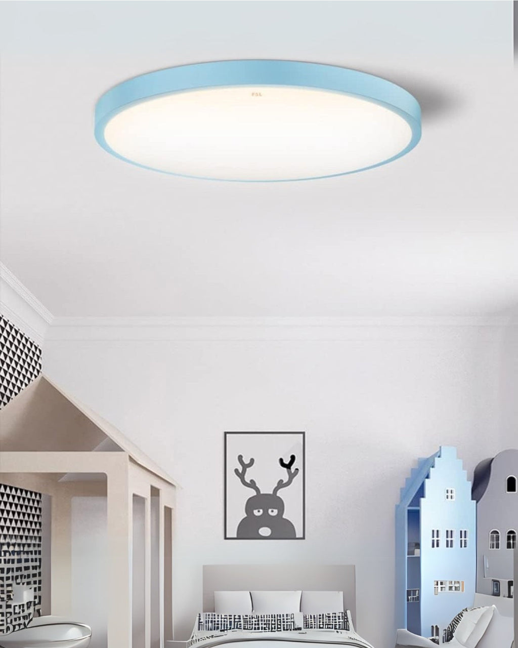 SolaraLume Minimal Modern Ceiling Light With Warm Ambient Glow