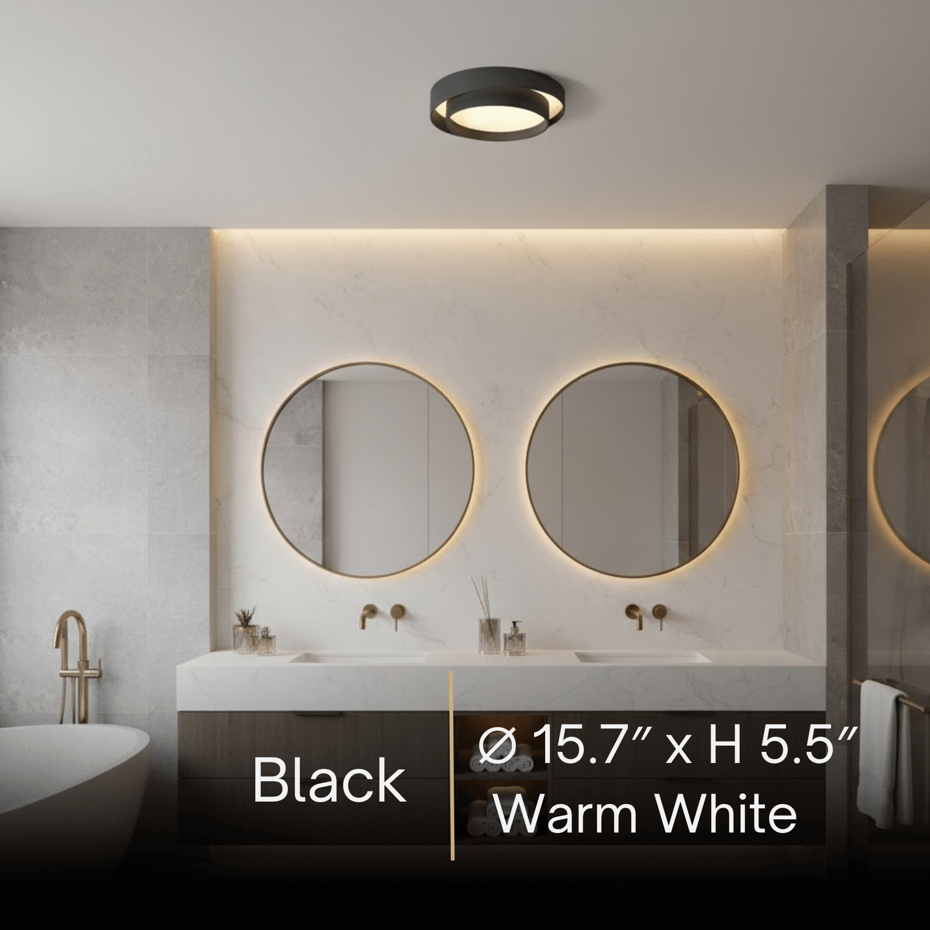 Contemporary Cylinder Ceiling Light — Matte Neutral LED for Living Room - Flindria