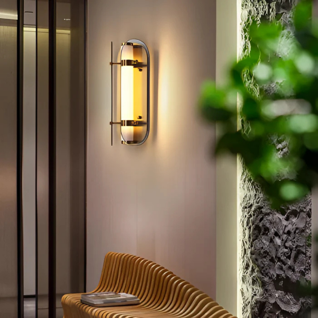 NovaLux LED Glass Wall Light For Modern Interiors Home And Office