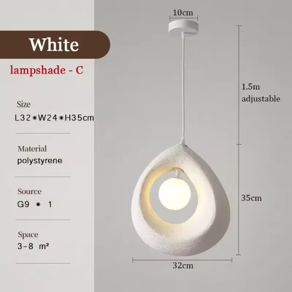 Arata Minimalist Pendant Light With Wabi Sabi Style For Homes