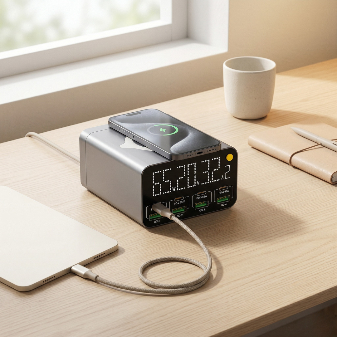 Multi-Port USB Charging Station — Power Delivery & Quick Charge 3.0
