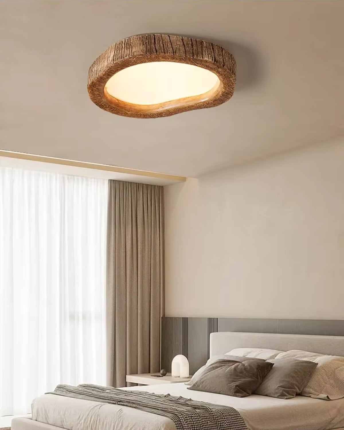 NovaOak Ceiling Light With Subtle Warm Glow For Modern Homes