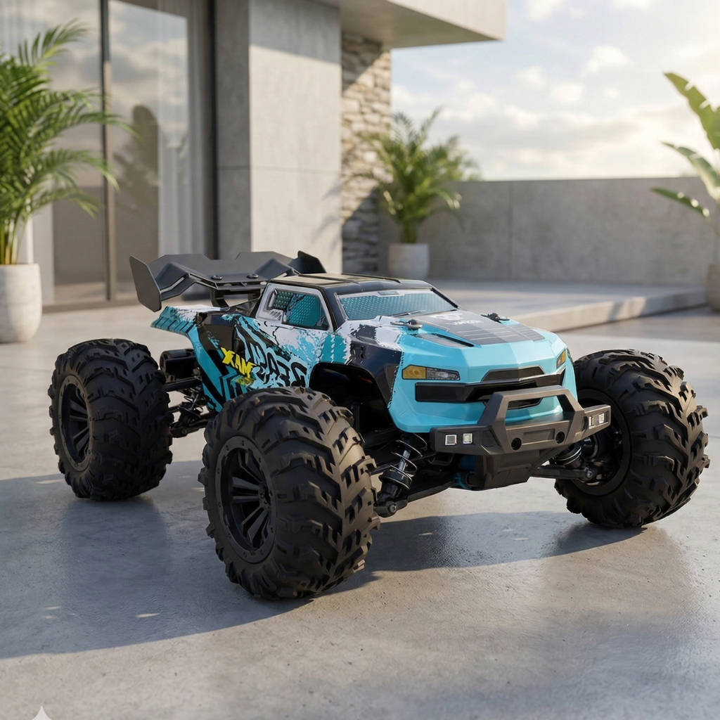 Crawler RC 4WD ad alta velocità brushless in scala 1:16 — Camion radiocomandato