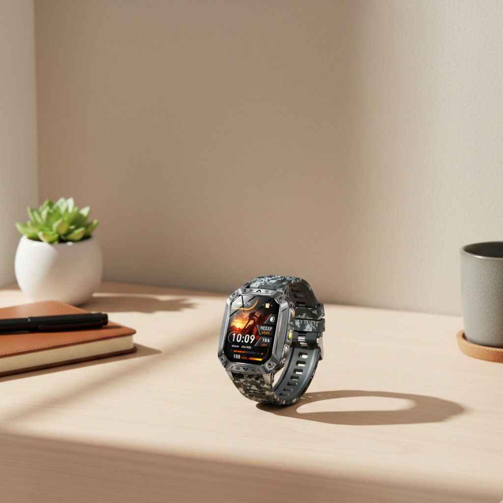 Voděodolné fitness chytré hodinky — AMOLED displej, nepřetržité sledování aktivity