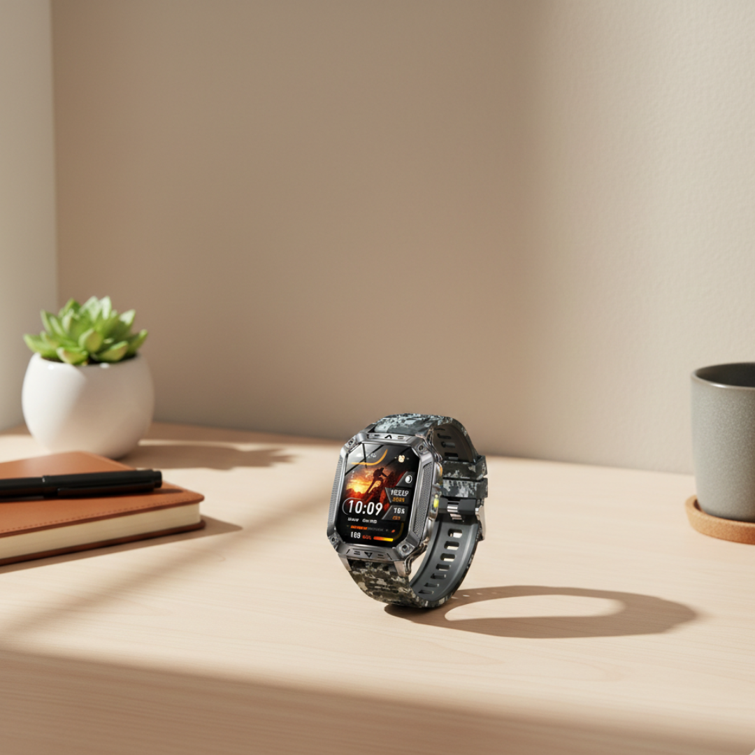 Voděodolné fitness chytré hodinky — AMOLED displej, nepřetržité sledování aktivity