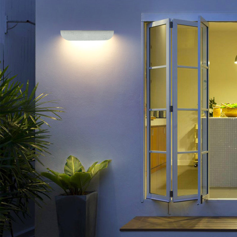 Caldera Exterior Wall Light With Curved Design And IP65 Rating