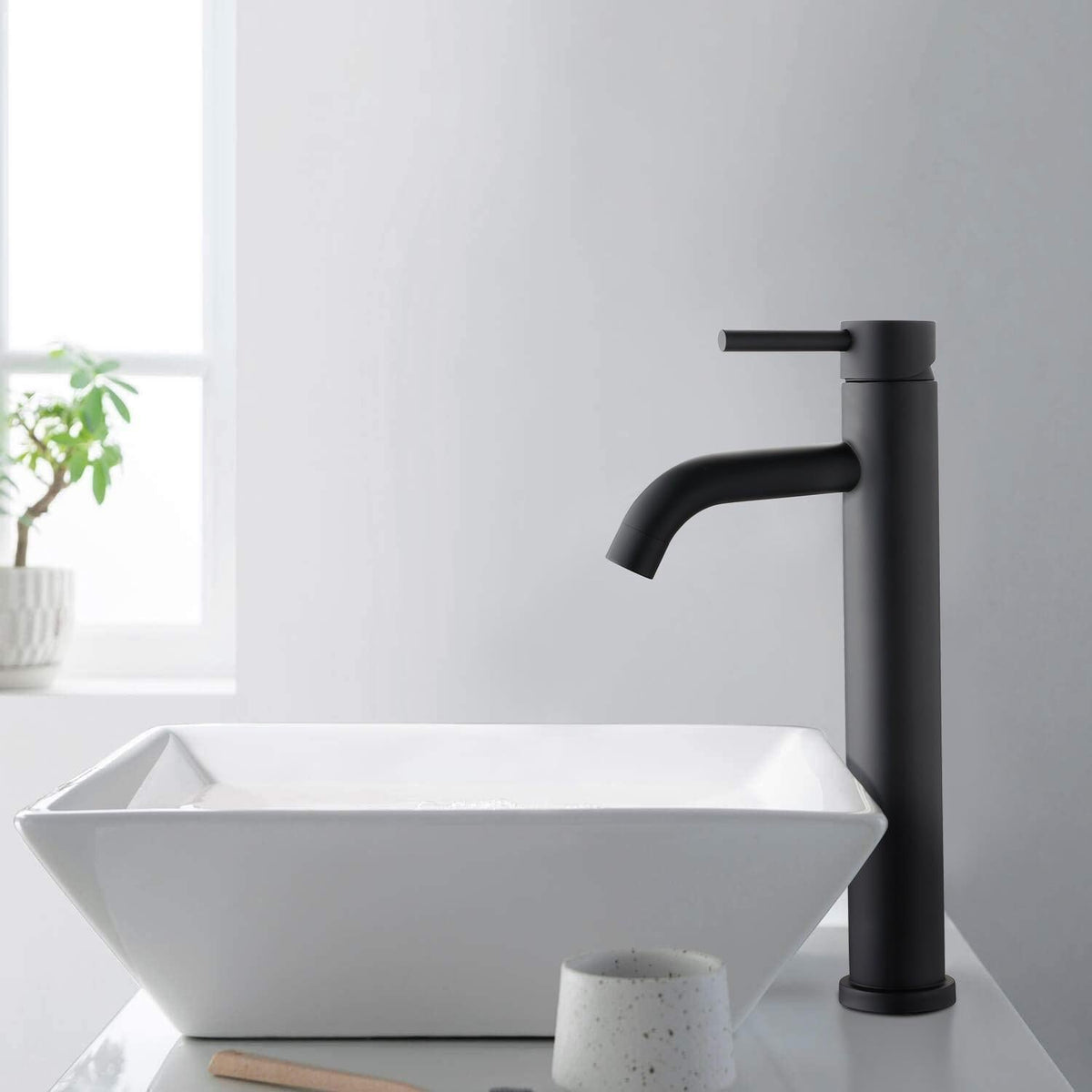 マットブラック冷水用継手 - 洗面器用アセンブリ