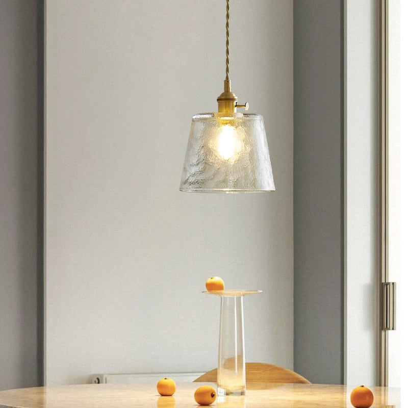 Lumera Pendelleuchte mit Kupferglas und LED-Beleuchtung